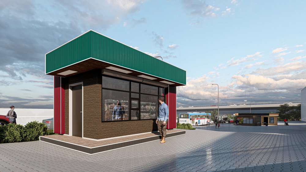 (облик) НТО по ул. 1-я Рабочая 27 в г. Артем - Проекты нестационарных торговых объектов (НТО)