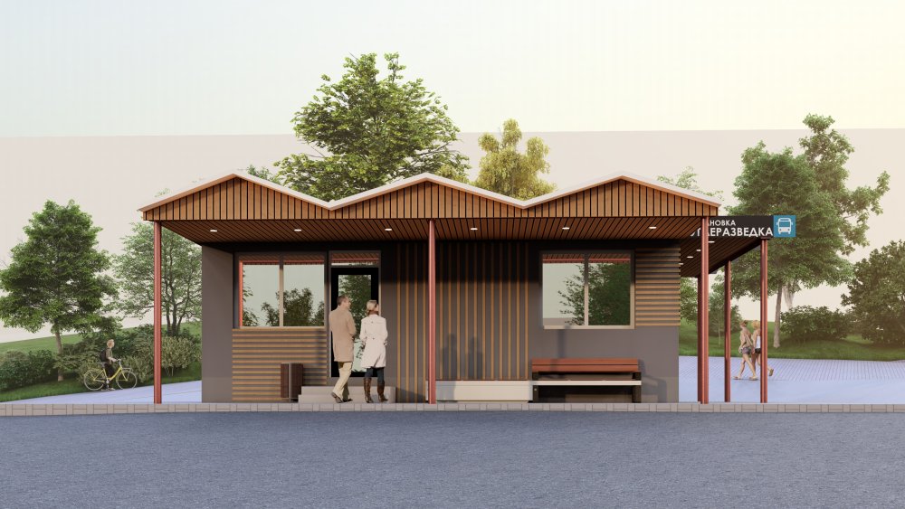 (облик) НТО по ул. Фрунзе 48 в г. Артем - Проекты нестационарных торговых объектов (НТО) - Да